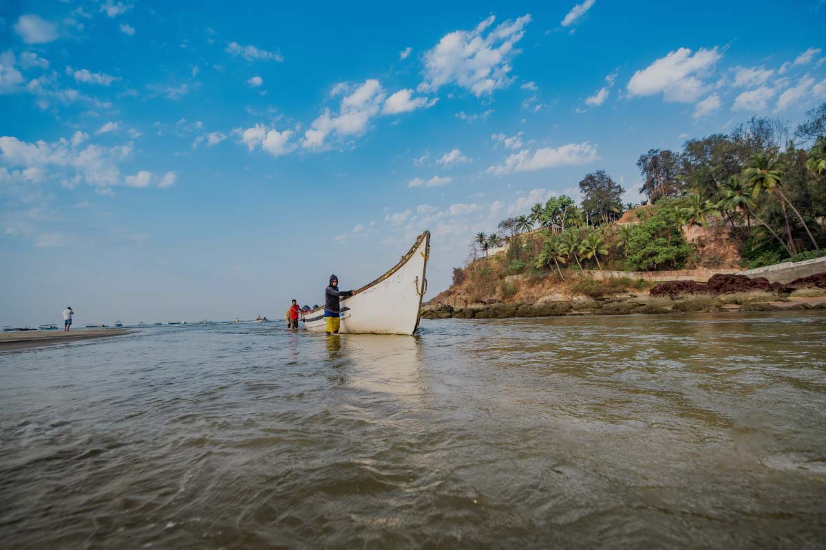 Beach cottages in Goa India